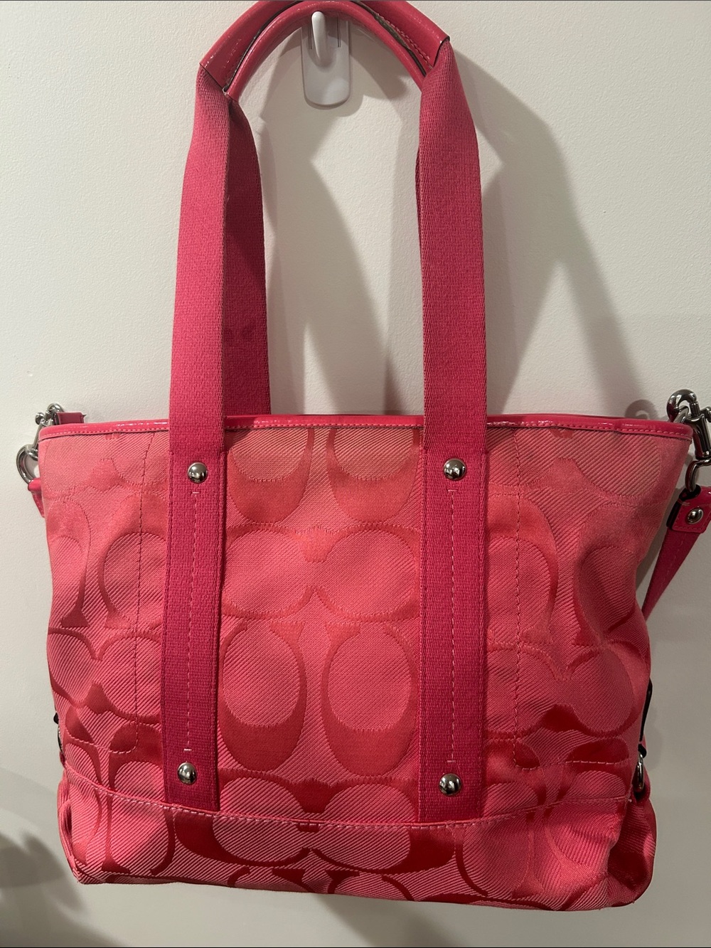 Coach pink Kyra Daisy signature tote - Picture 4 of 8